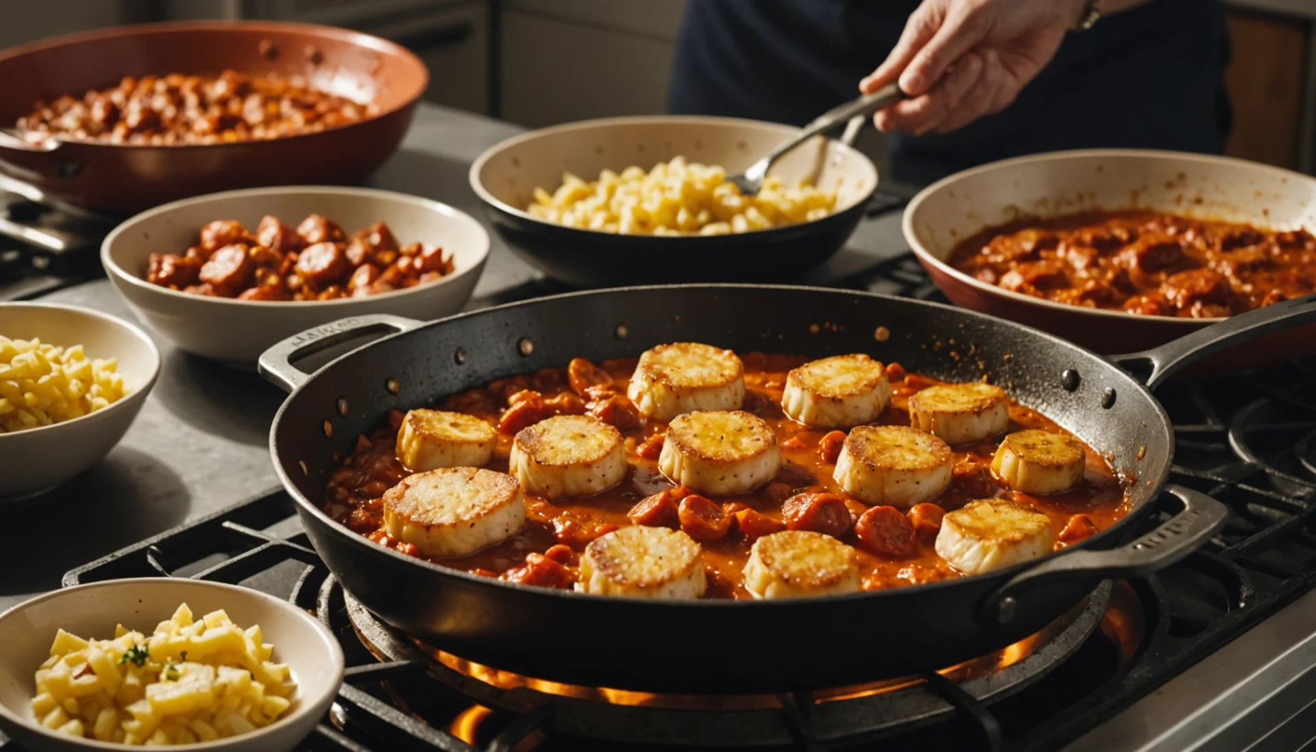 dos de cabillaud au chorizo à la poêle